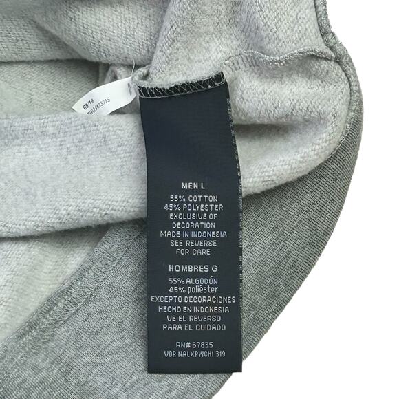 Nautica 1/4 Zip Pullover Men Size Large Gray Soft Mock Neck Athleisure Sweater - Picture 8 of 10